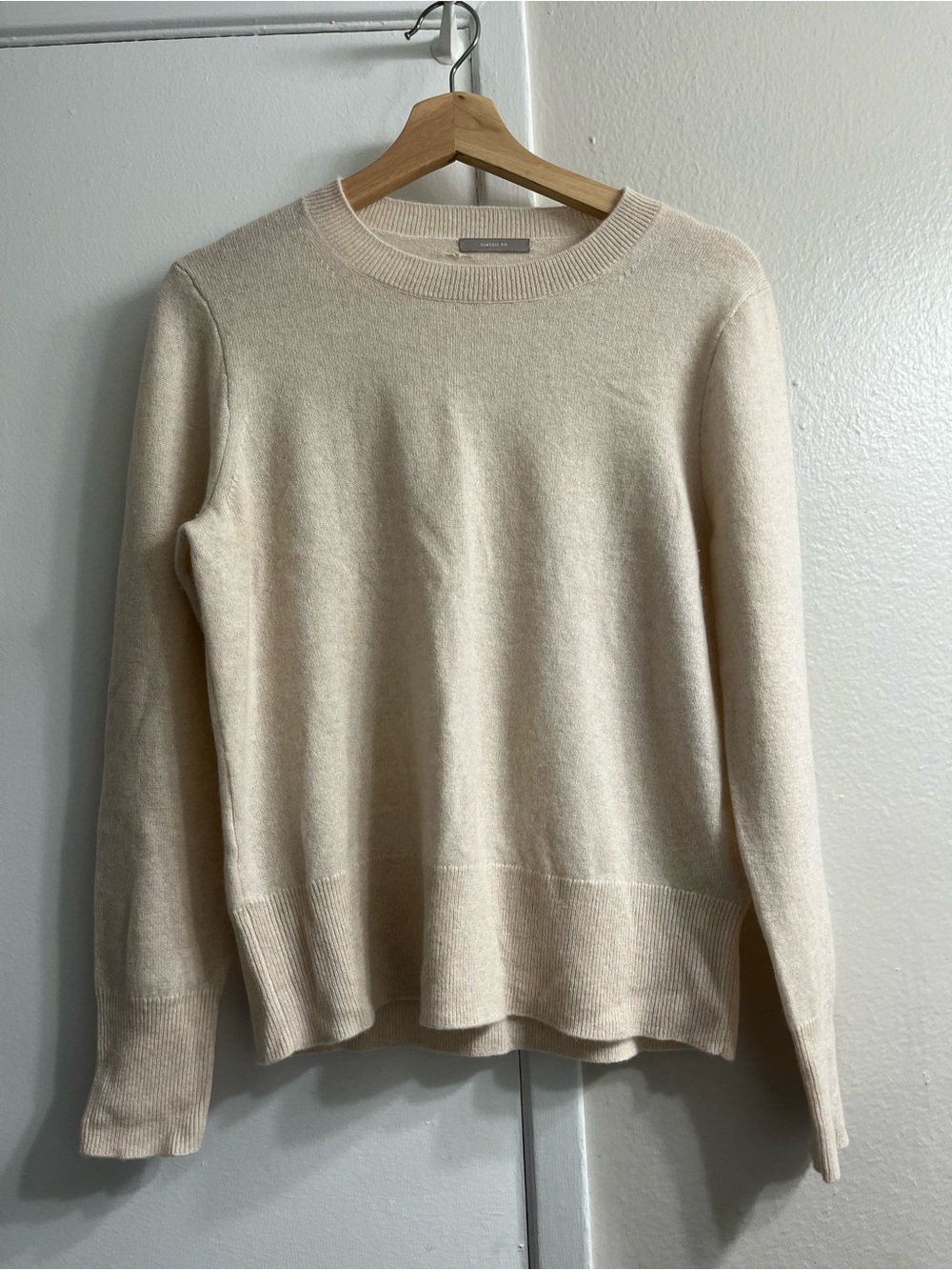 Cream 100% Cashmere Sweater